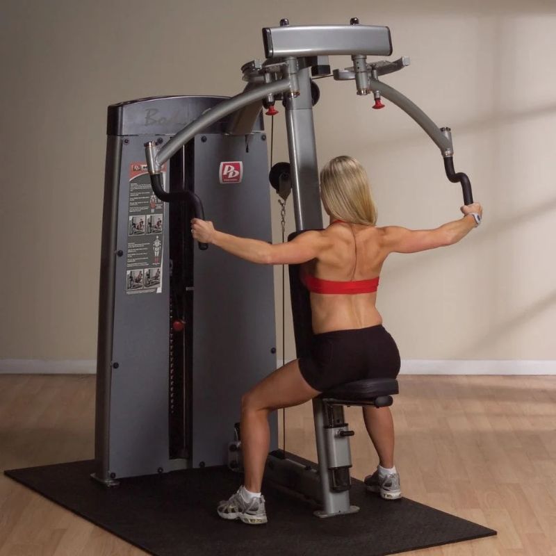 Body-Solid Pro Dual Pec Fly and Rear Delt in Silver