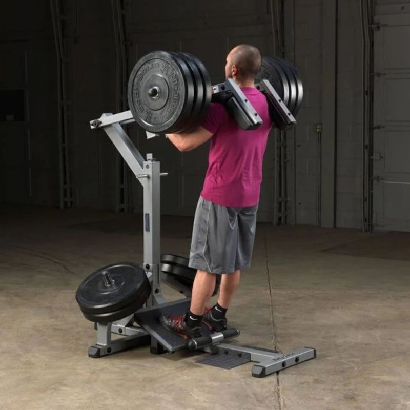 Body-Solid Leverage Squat Calf Machine in Silver