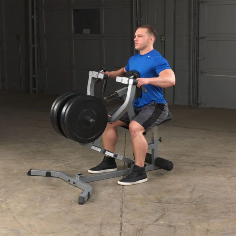 Body-Solid Seated Row Machine in Black