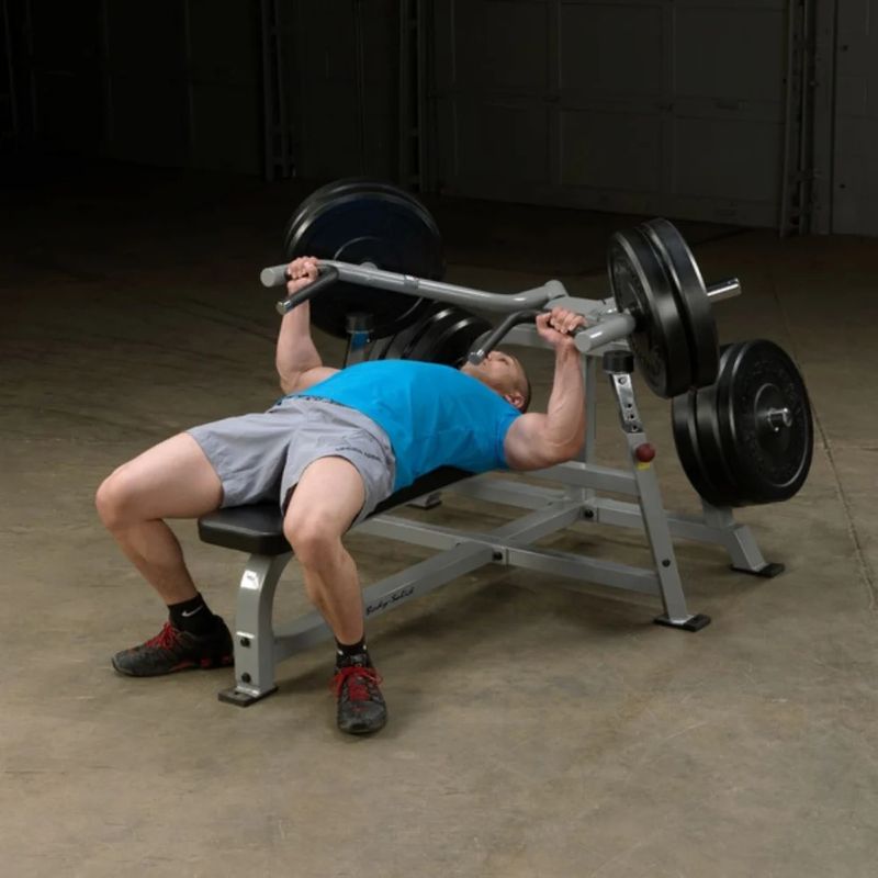 Body-Solid Pro Clubline Leverage Bench Press in Silver