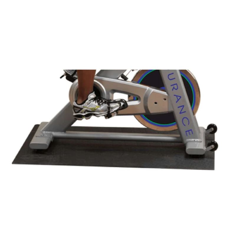 Body-Solid Tools Rubber Bike Mat in Black
