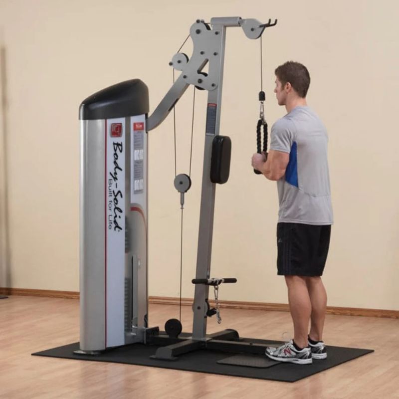 Body-Solid Pro Clubline Series II Bicep and Tricep Machine in Silver