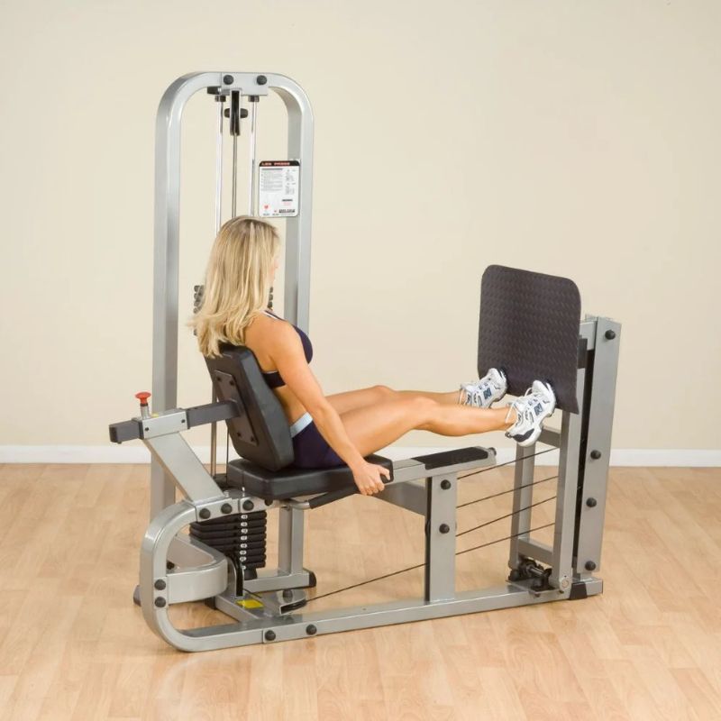 Body-Solid Pro Clubline Leg Press in Silver