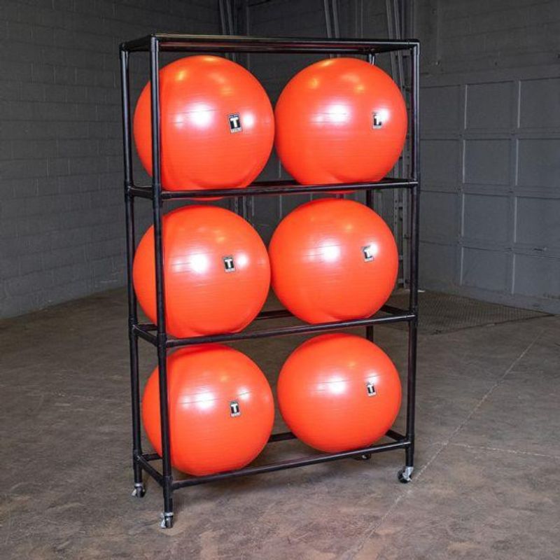 Body-Solid Balance Ball Rack in Black