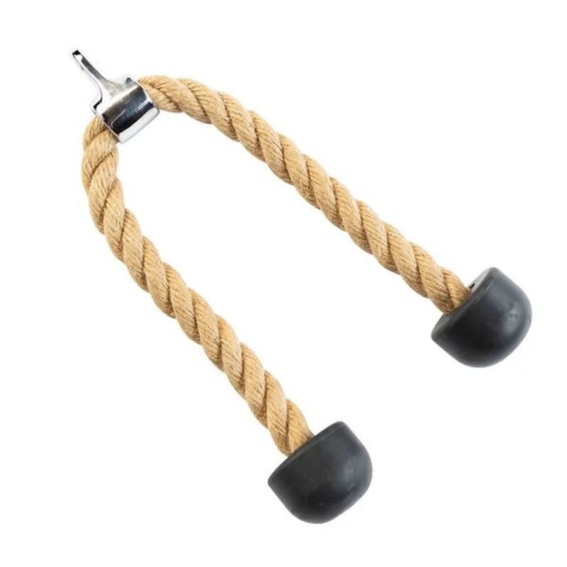 Body-Solid Tools Natural Fiber Triceps Rope in Beige