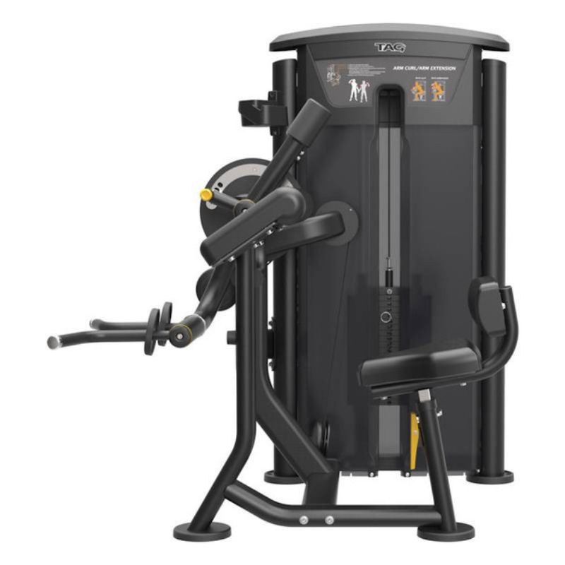 TAG Fitness Elite Bicep/Tricep Dual Select in Black