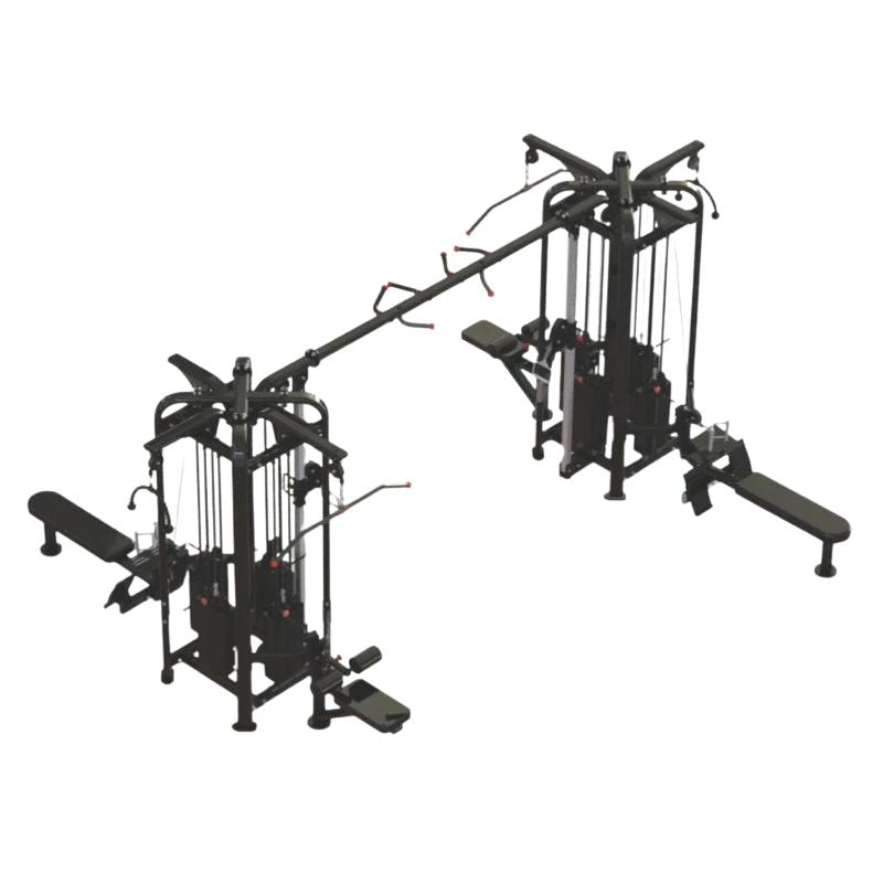 Body-Solid Pro Clubline 8-Stack Jungle Gym in Black