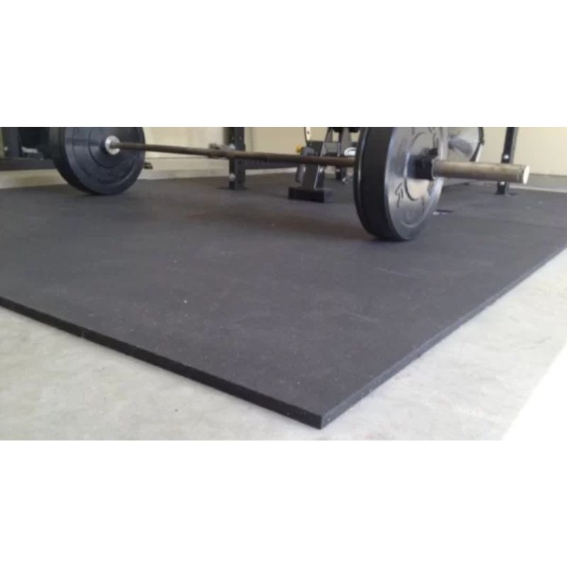 Vortex Strength Rubber 4 ft x 6 ft 20mm Gym Mats in Black