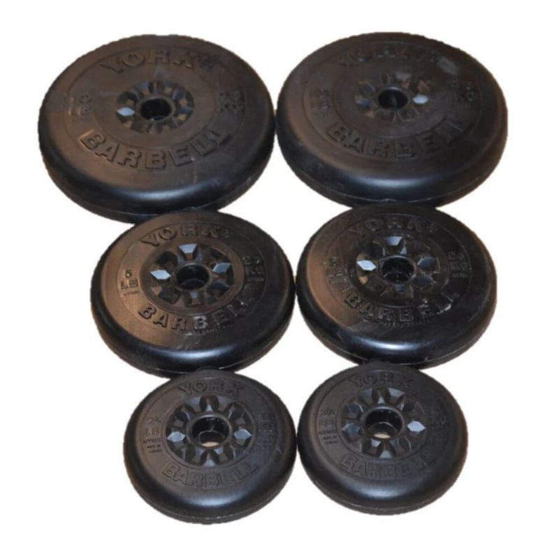 York Barbell 40 lb Aerobic Weight Set in Black