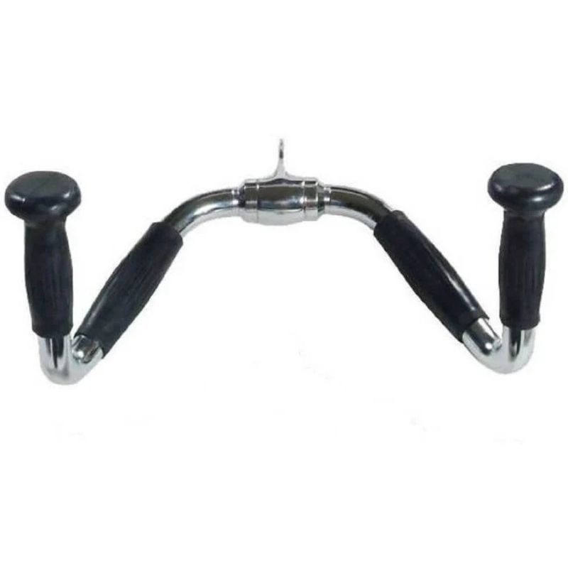 York Barbell Rubber Grip Revolving Multi-Exercise Chrome Bar