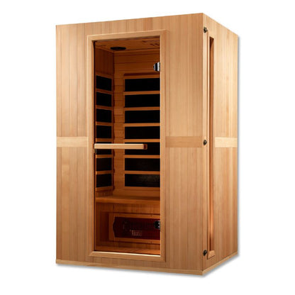 Maxxus "Serenity" Dual Tech 2 person Low EMF FAR Infrared Sauna Canadian Hemlock