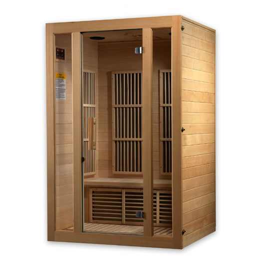 Maxxus "Seattle" 2 person Near Zero EMF FAR Infrared Sauna Canadian Hemlock