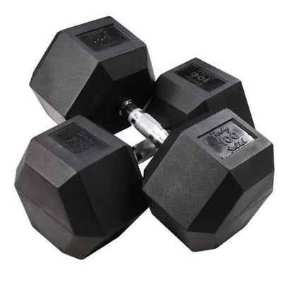 Body-Solid Rubber Hex Dumbbells