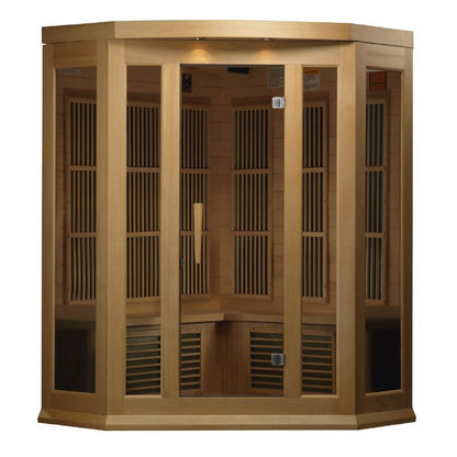 MX-K356-01 Maxxus Low EMF FAR Infrared Sauna Canadian Hemlock