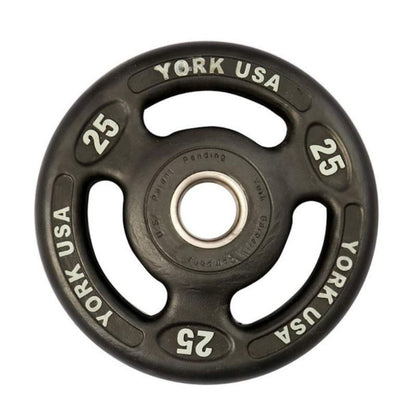 York Barbell "Iso-Grip" Urethane Olympic Plates