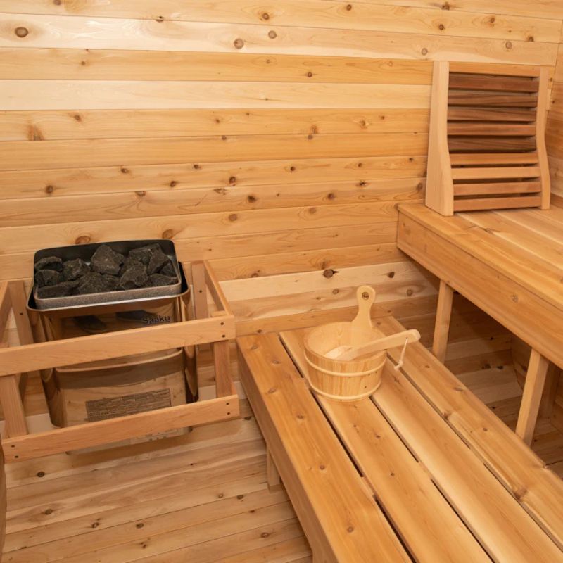 Dundalk Leisurecraft Eastern White Canadian Timber Luna Outdoor Sauna