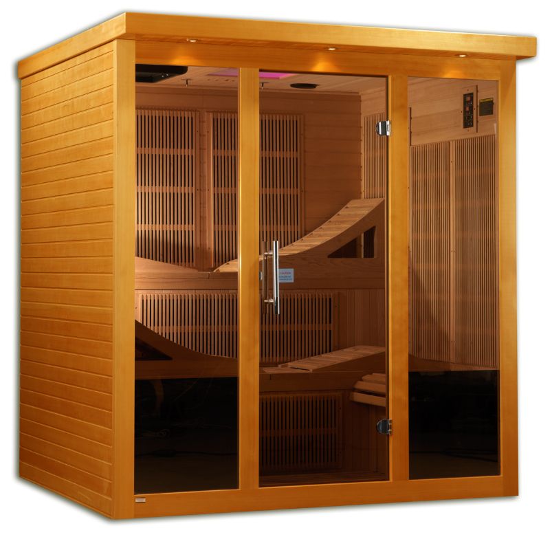 Dynamic Saunas “Monaco Elite” Ultra Low EMF Far Canadian Hemlock Infrared Sauna
