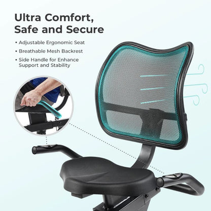 Sunny Smart Magnetic Heavy Duty Recumbent Bike
