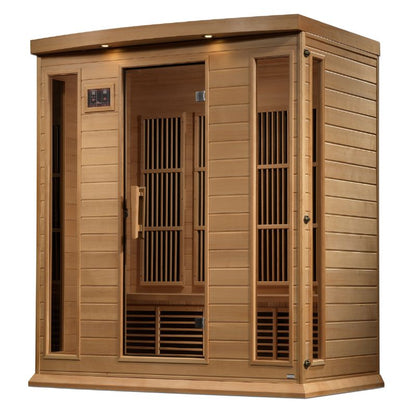 Maxxus 4 Person Near Zero EMF FAR Infrared Sauna - Canadian Hemlock