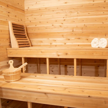 Dundalk Leisurecraft Eastern White Canadian Timber Luna Outdoor Sauna