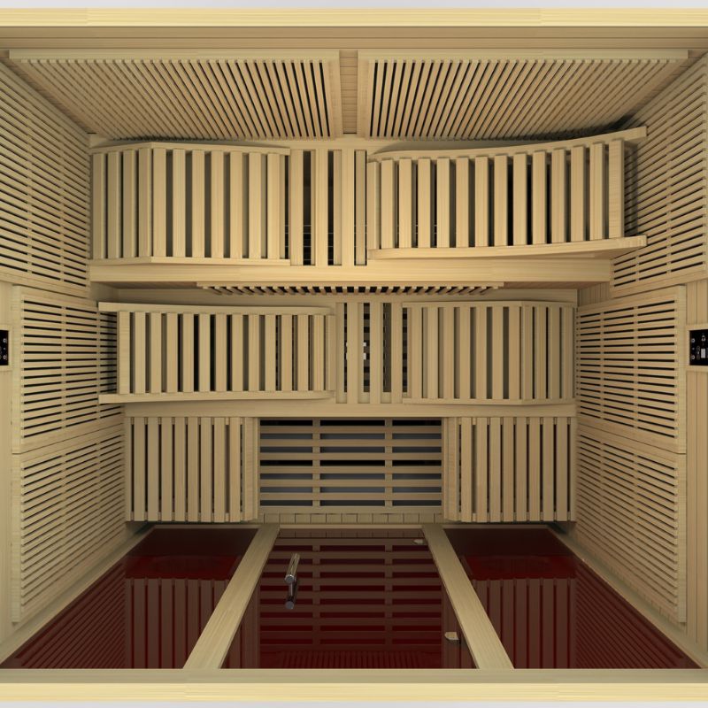 Dynamic Saunas “Monaco Elite” Ultra Low EMF Far Canadian Hemlock Infrared Sauna