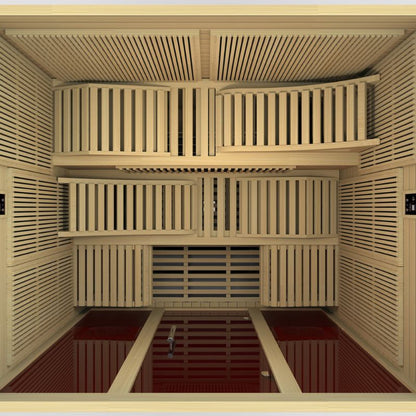 Dynamic Saunas “Monaco Elite” Ultra Low EMF Far Canadian Hemlock Infrared Sauna
