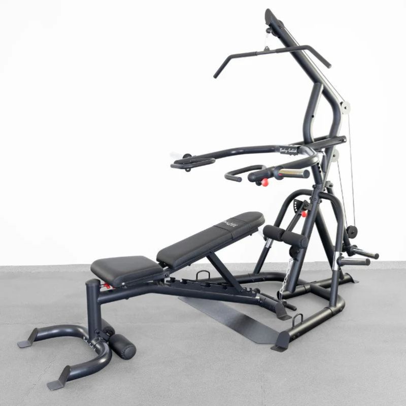 Body-Solid Corner Leverage Gym Package in Black
