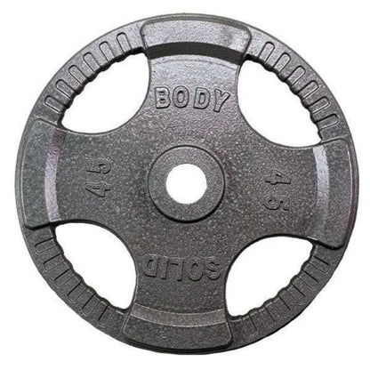 Body-Solid Tools Gray Grip Cast Iron 2" Olympic Plates