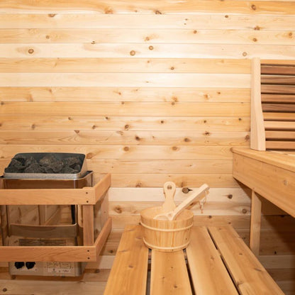 Dundalk Leisurecraft Eastern White Canadian Timber Luna Outdoor Sauna
