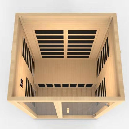 GoldenDesign DYN-6209-01 Santiago - 2 Person Low EMF FAR Infrared Sauna