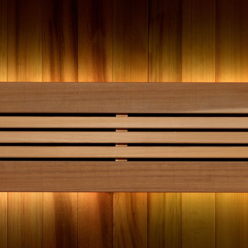 Golden Designs 2025 Updated "Sundsvall Edition" 2 Person Traditional Sauna - Canadian Red Cedar Interior and Pacific Premium Clear Cedar Exterior