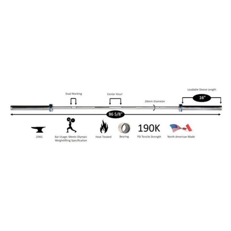 York (#32000) Men's Elite Needle Bearing Bar