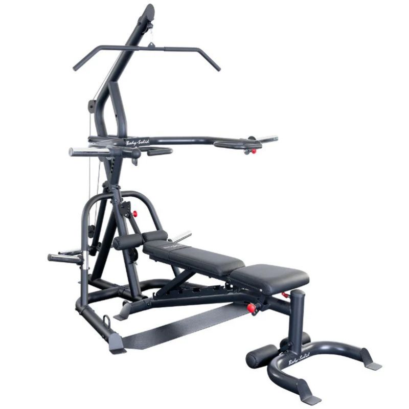 Body-Solid Corner Leverage Gym Package in Black