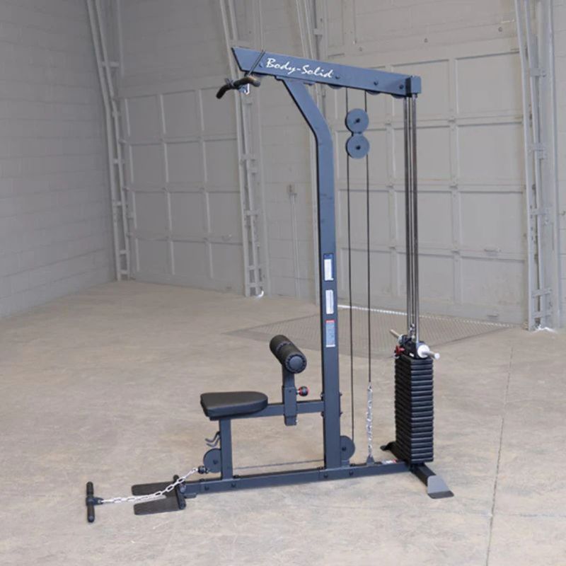 Body-Solid Lat Pulldown/Low Row Machine in Black