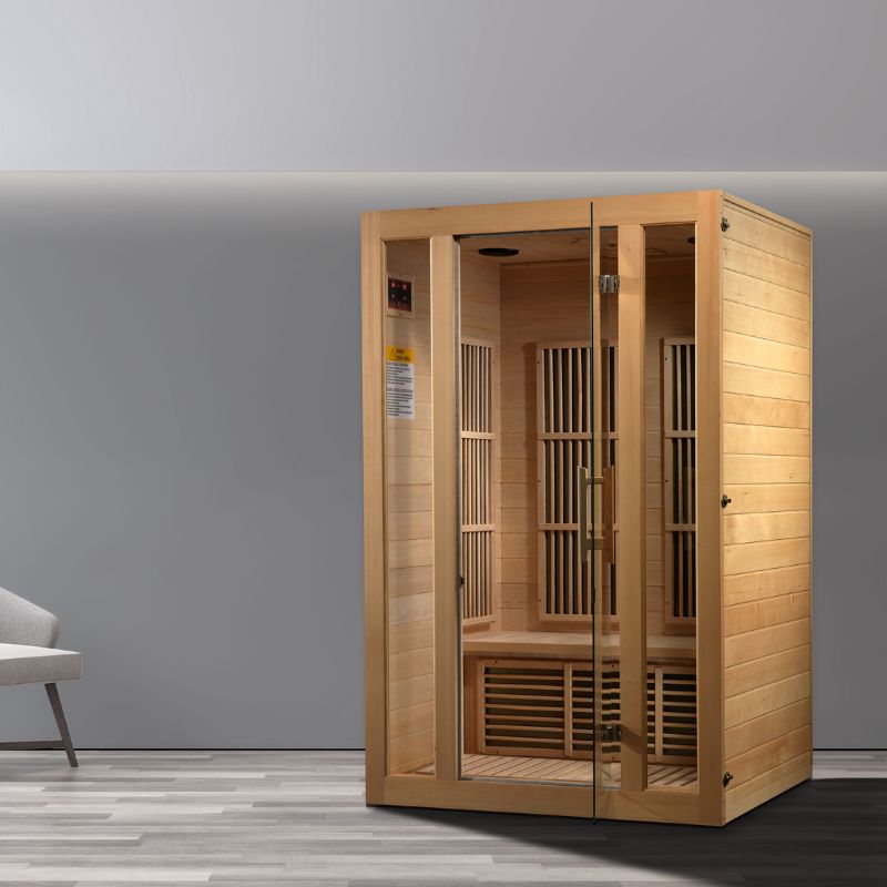 Maxxus "Seattle" 2 person Low EMF FAR Infrared Sauna Canadian Hemlock