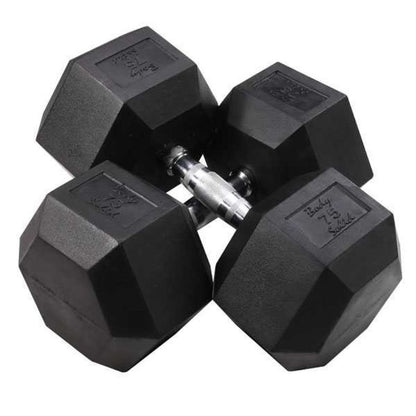 Body-Solid Rubber Hex Dumbbells