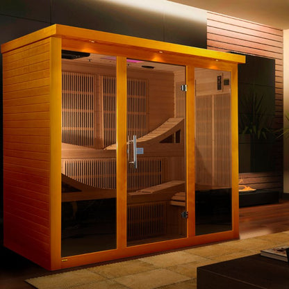 Dynamic Saunas “Monaco Elite” Ultra Low EMF Far Canadian Hemlock Infrared Sauna