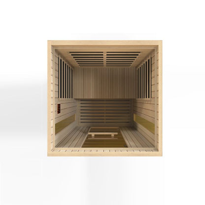 Maxxus "Serenity" Dual Tech 2 person Low EMF FAR Infrared Sauna Canadian Hemlock