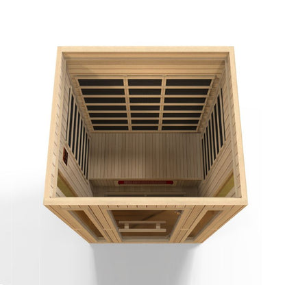 GoldenDesign MX-LS3-01 Maxxus "Trinity" Dual Tech 3 person Low EMF FAR Infrared Sauna Canadian Hemlock