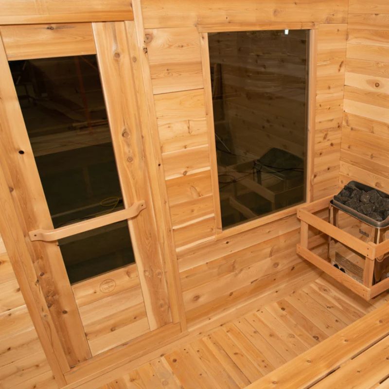 Dundalk Leisurecraft Eastern White Canadian Timber Luna Outdoor Sauna
