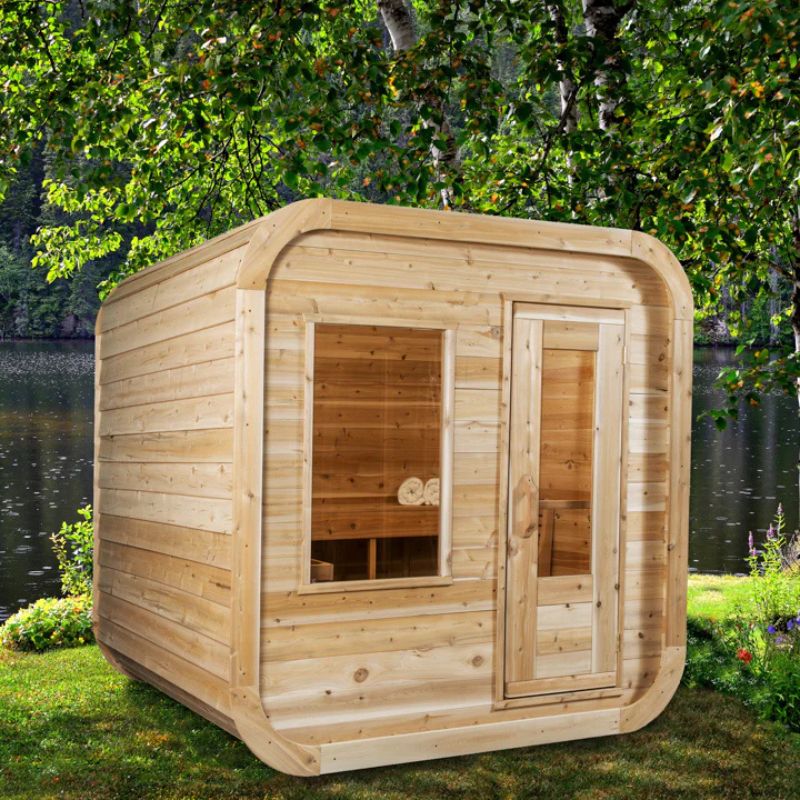Dundalk Leisurecraft Eastern White Canadian Timber Luna Outdoor Sauna