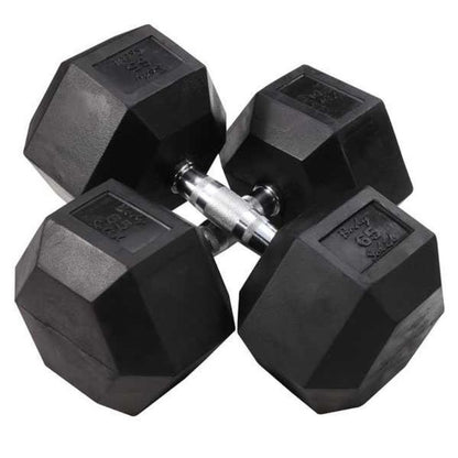 Body-Solid Rubber Hex Dumbbells