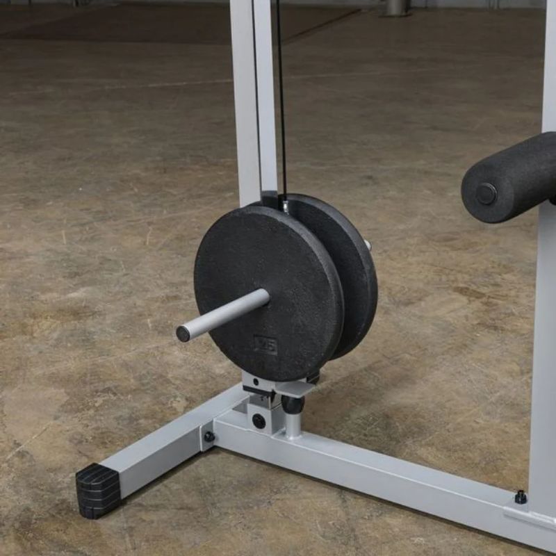 Body-Solid Powerline Lat Pull & Low Row Machine in Silver