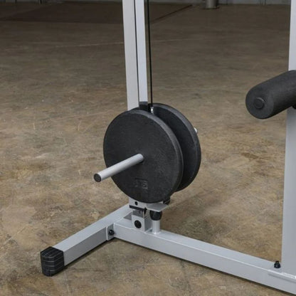 Body-Solid Powerline Lat Pull & Low Row Machine in Silver