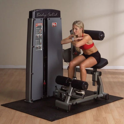 Body-Solid Pro Dual Ab and Back Machine in Silver