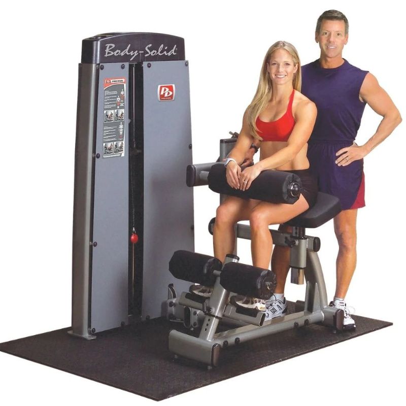 Body-Solid Pro Dual Ab and Back Machine in Silver