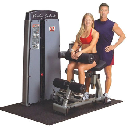 Body-Solid Pro Dual Ab and Back Machine in Silver
