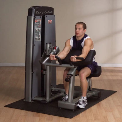 Body-Solid Pro Dual Bicep/Tricep Machine in Silver