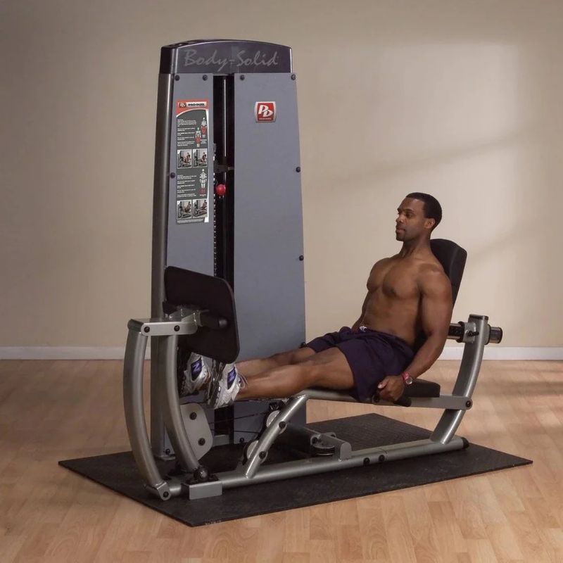 Body-Solid Pro Dual Leg Press and Calf Extension in Silver