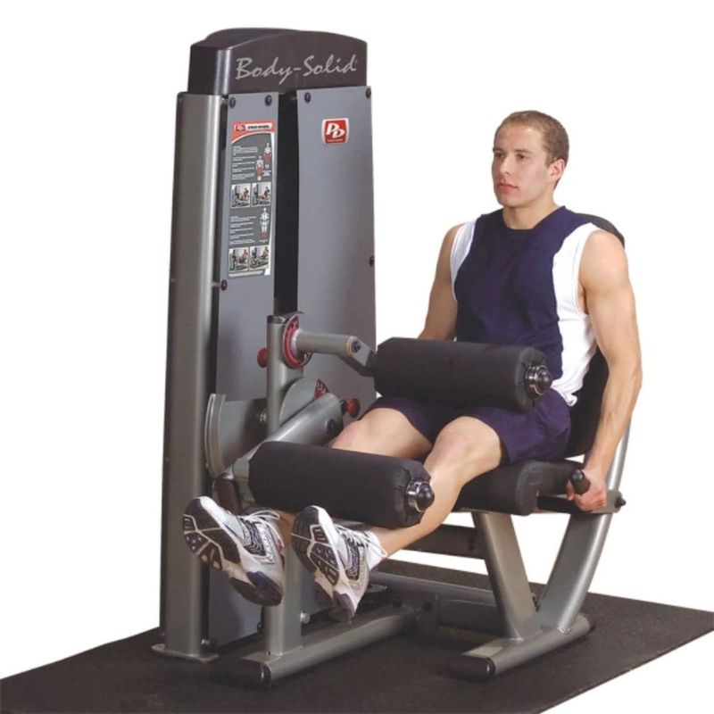 Body-Solid Pro Dual Leg Extension/Leg Curl Machine in Silver